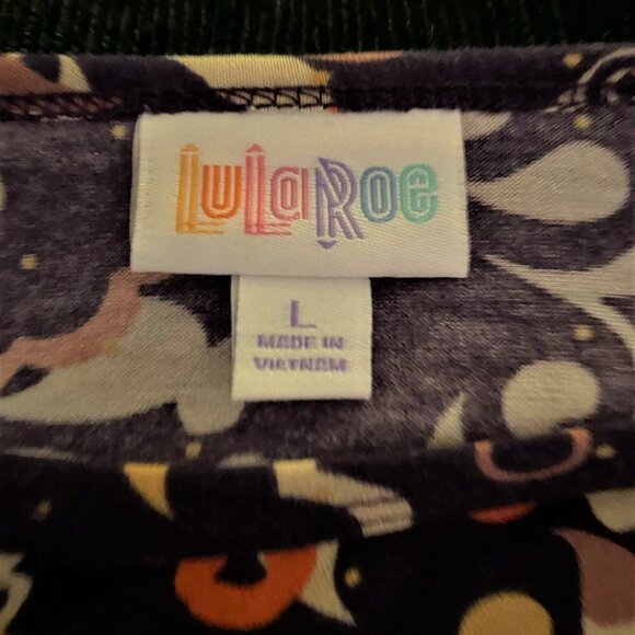 NWT LULAROE SIZE LARGE LONG TEE TUNIC FANTASTIC TO WEAR W LEGGINGS - Picture 4 of 8